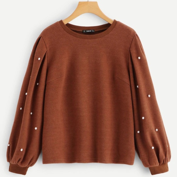 SHEIN Sweaters - BRAND NEW SHEIN Solid Ribbed Knit Pullover